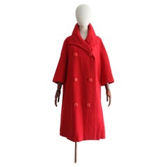 Vintage 1960's Christian Dior Wool Coat UK 14-18 US 10-14