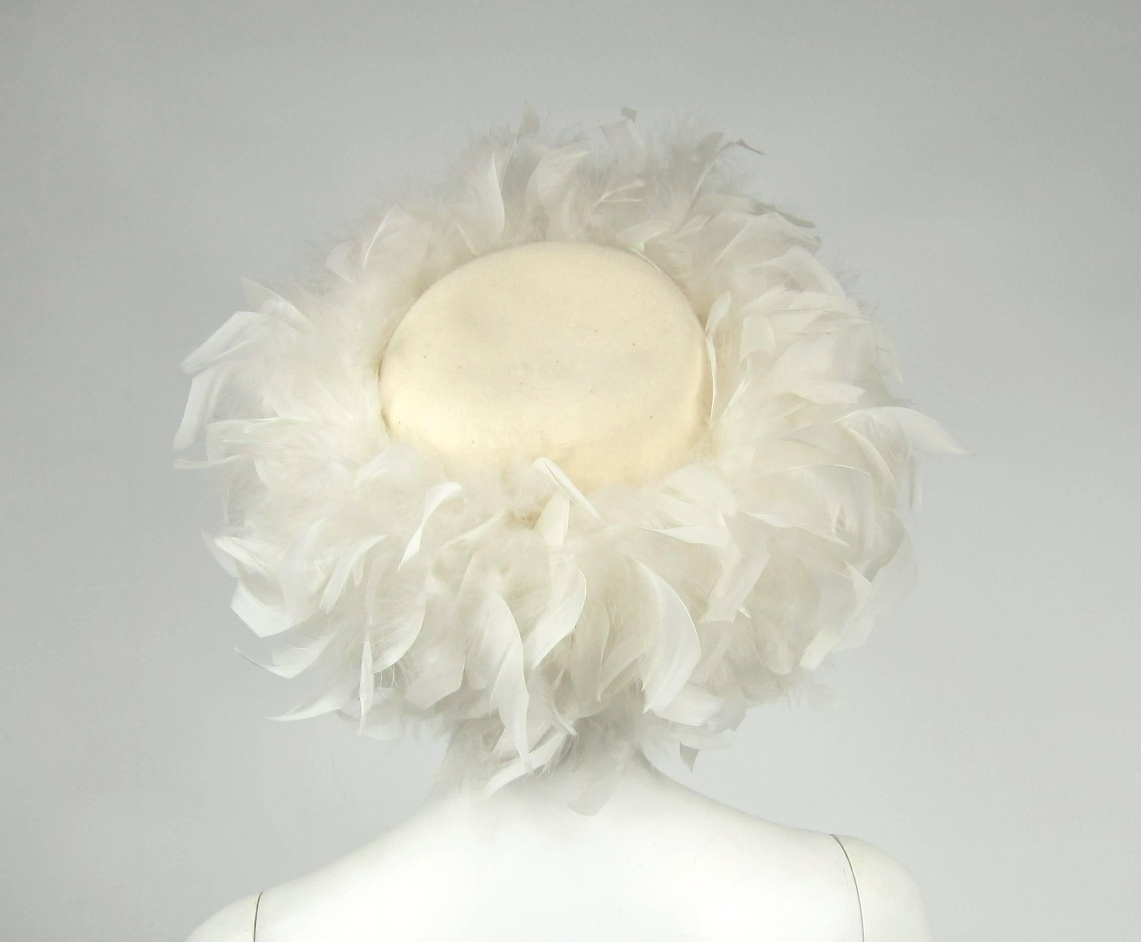 vintage feather hat