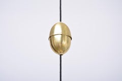 Danish Mid-Century Modern Brass pendant light by Fritz Schlegel for Lyfa