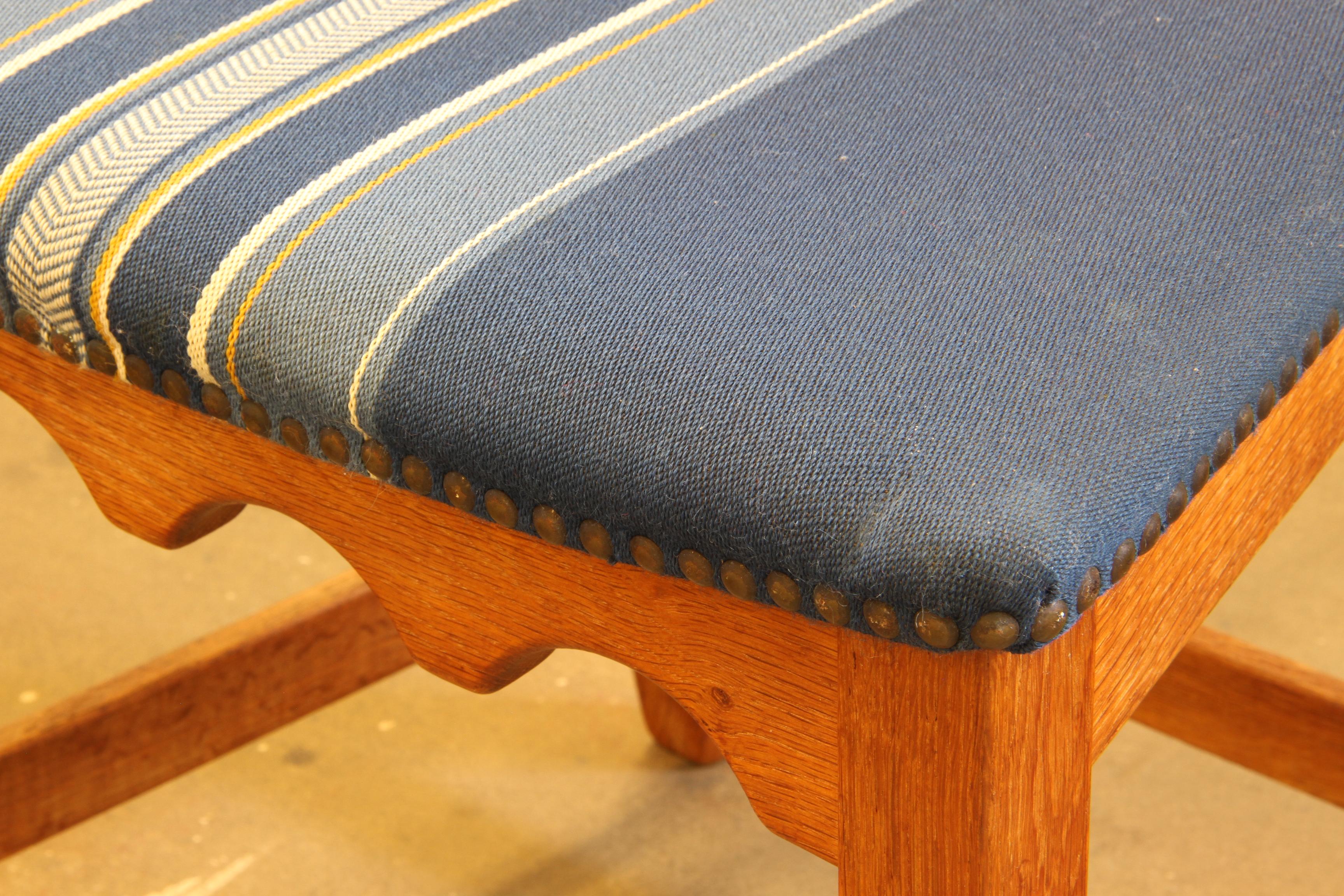 Vintage 1960s Danish Brutalist Oak High back Chairs style of Henning Kjærnulf For Sale 10