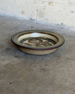 Piatto in ceramica Soholm danese in stile Mid-Century Modern degli anni ’60