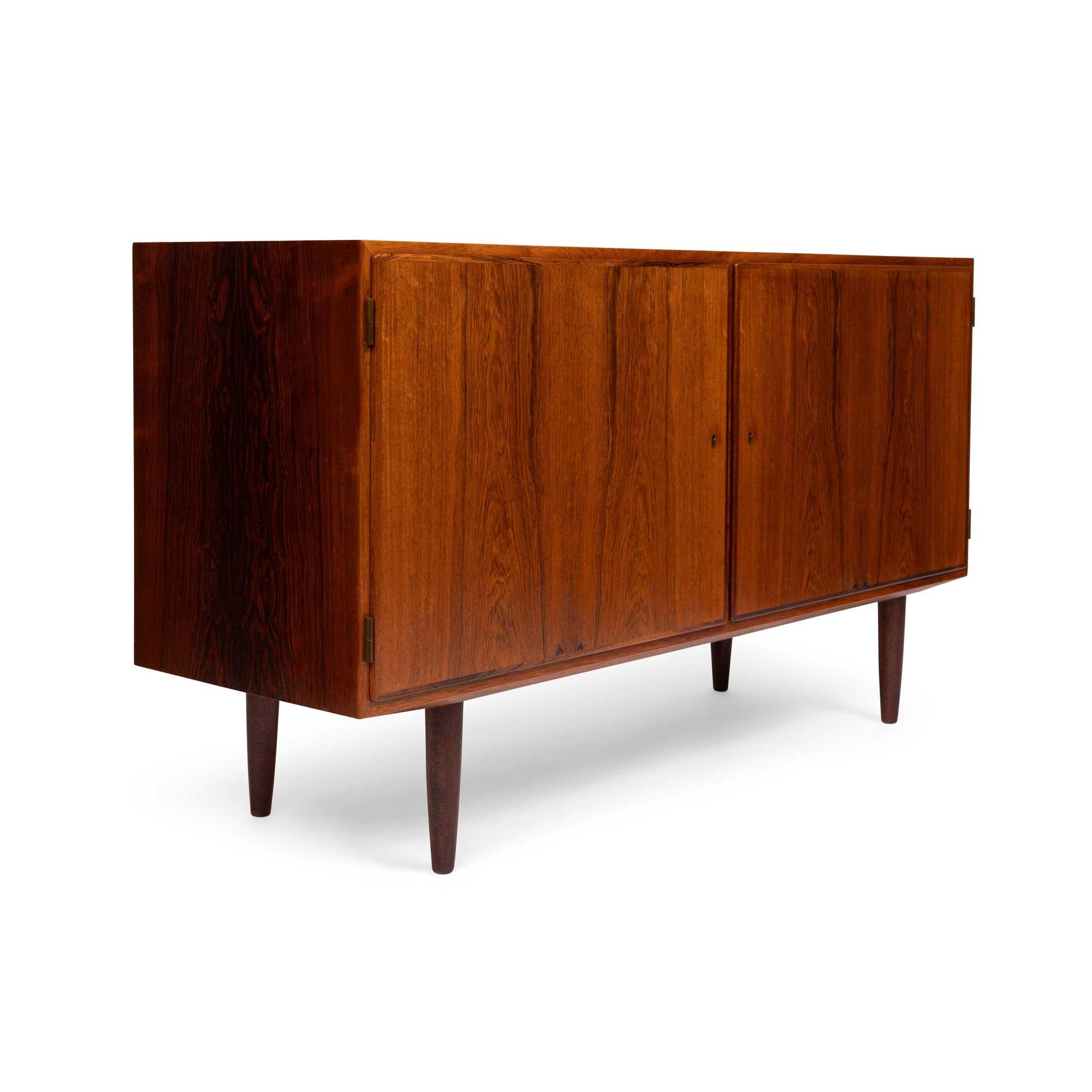 20th Century Vintage 1960s Danish Mid-Century Rosewood Sideboard Credenza For Sale