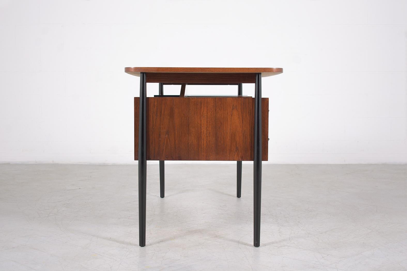 Vintage 1960s Danish Modern Desk 4