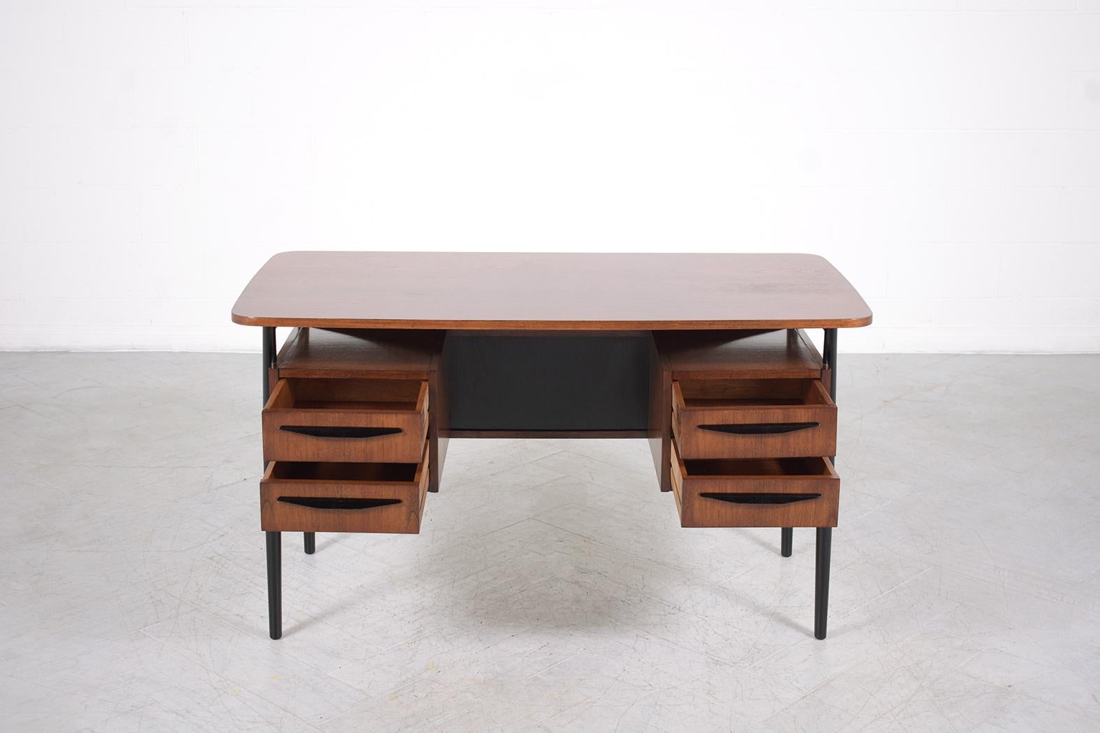 Mid-20th Century Vintage 1960s Danish Modern Desk