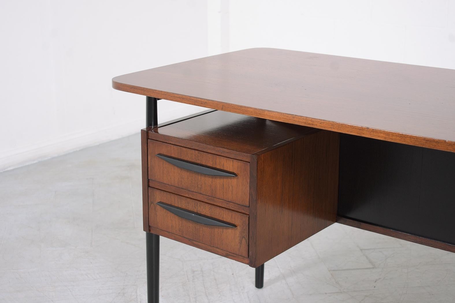 Vintage 1960s Danish Modern Desk 2