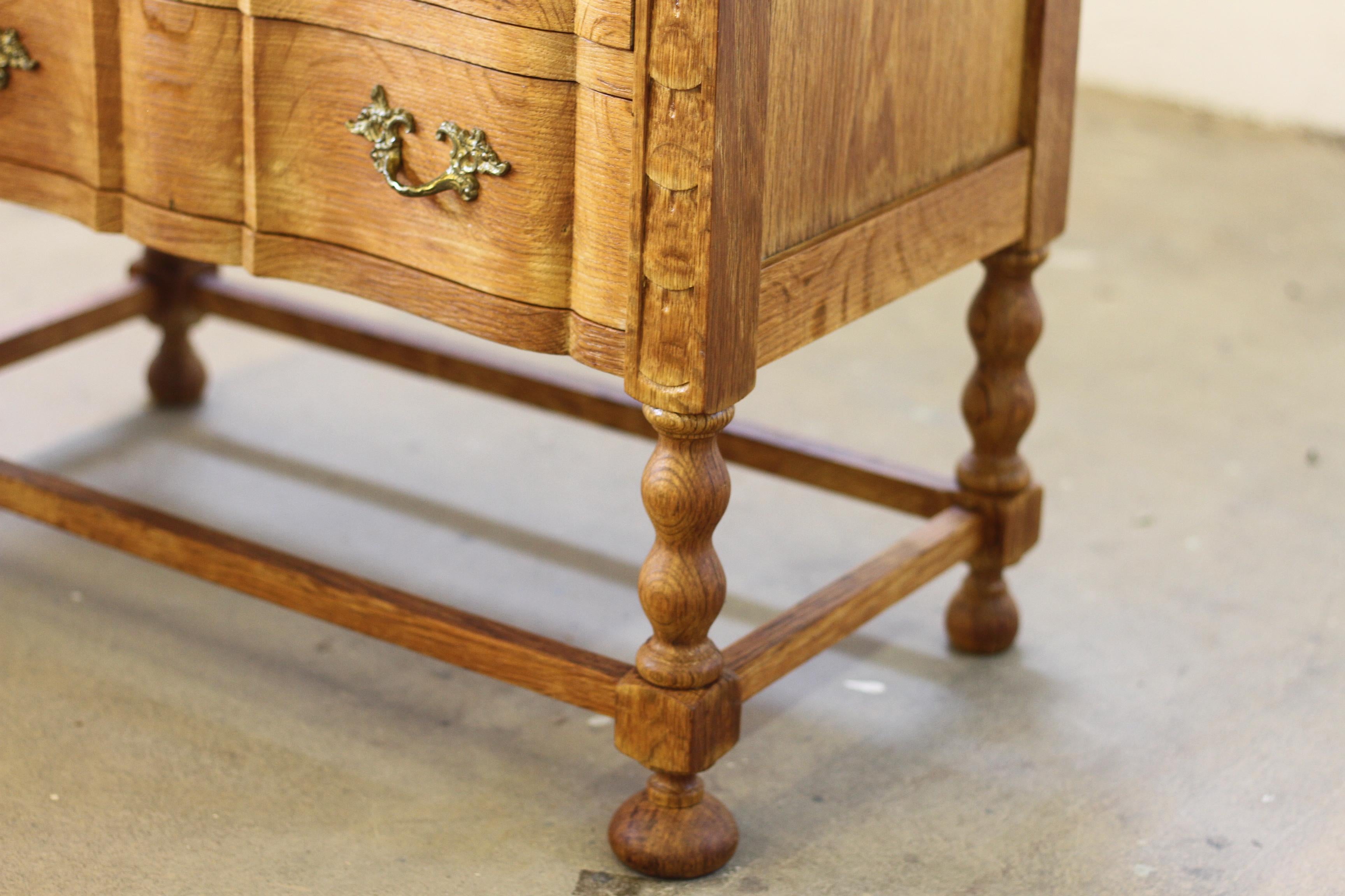 Vintage 1960s Danish Modern Oak Dressers style of Kjærnulf, Bedside/nightstand 3