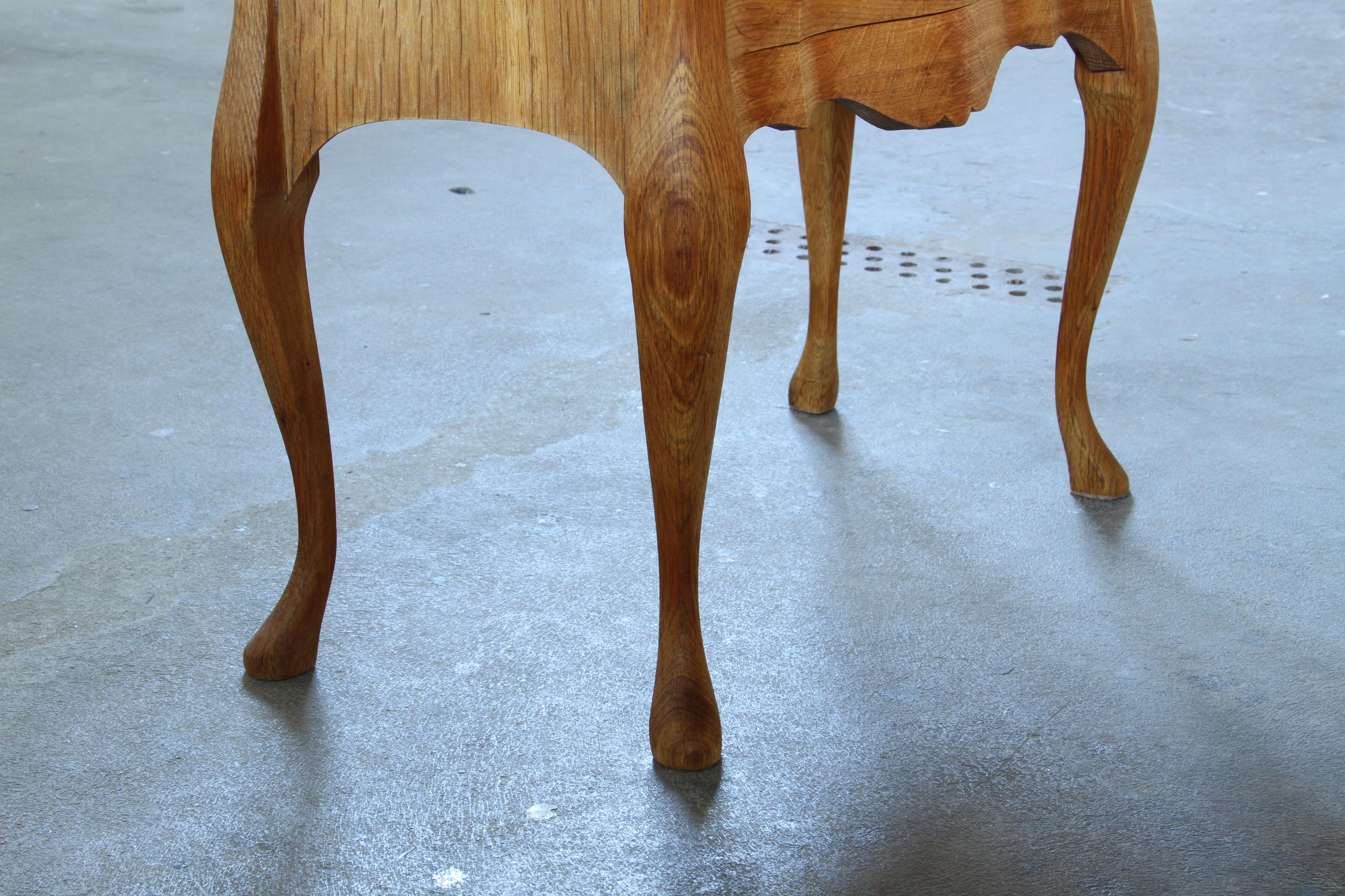 Comodini danesi moderni in Oak del 1960 - Henning Kjærnulf stile barocco in vendita 7