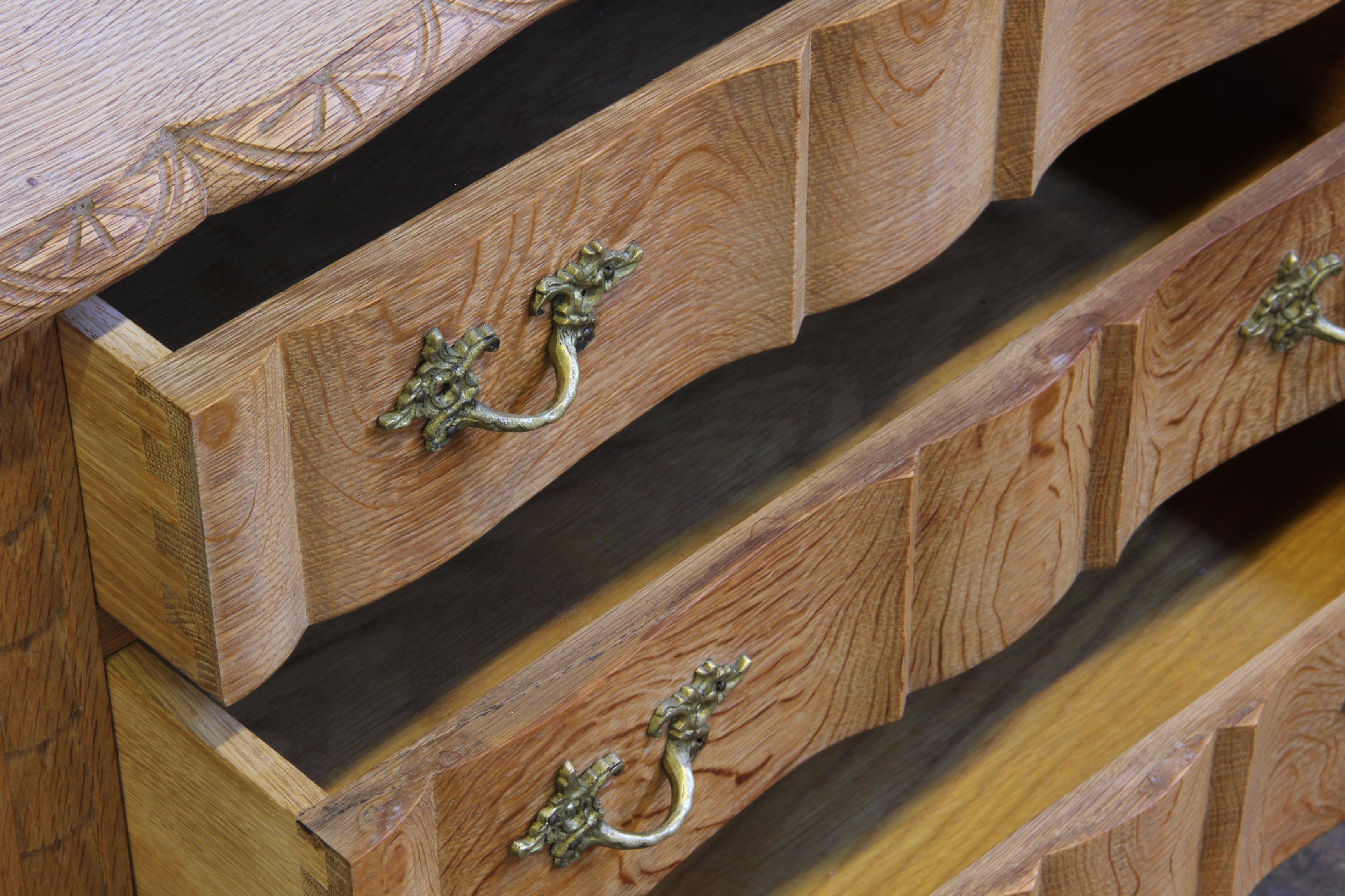 Vintage 1960s Danish Modern Oak Nightstands dans le style de Henning Kjærnulf en vente 8
