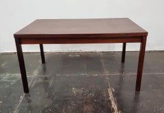Ausziehbarer dänischer moderner Vintage-Esstisch aus Rosenholz, hergestellt in Dänemark, 1960er Jahre