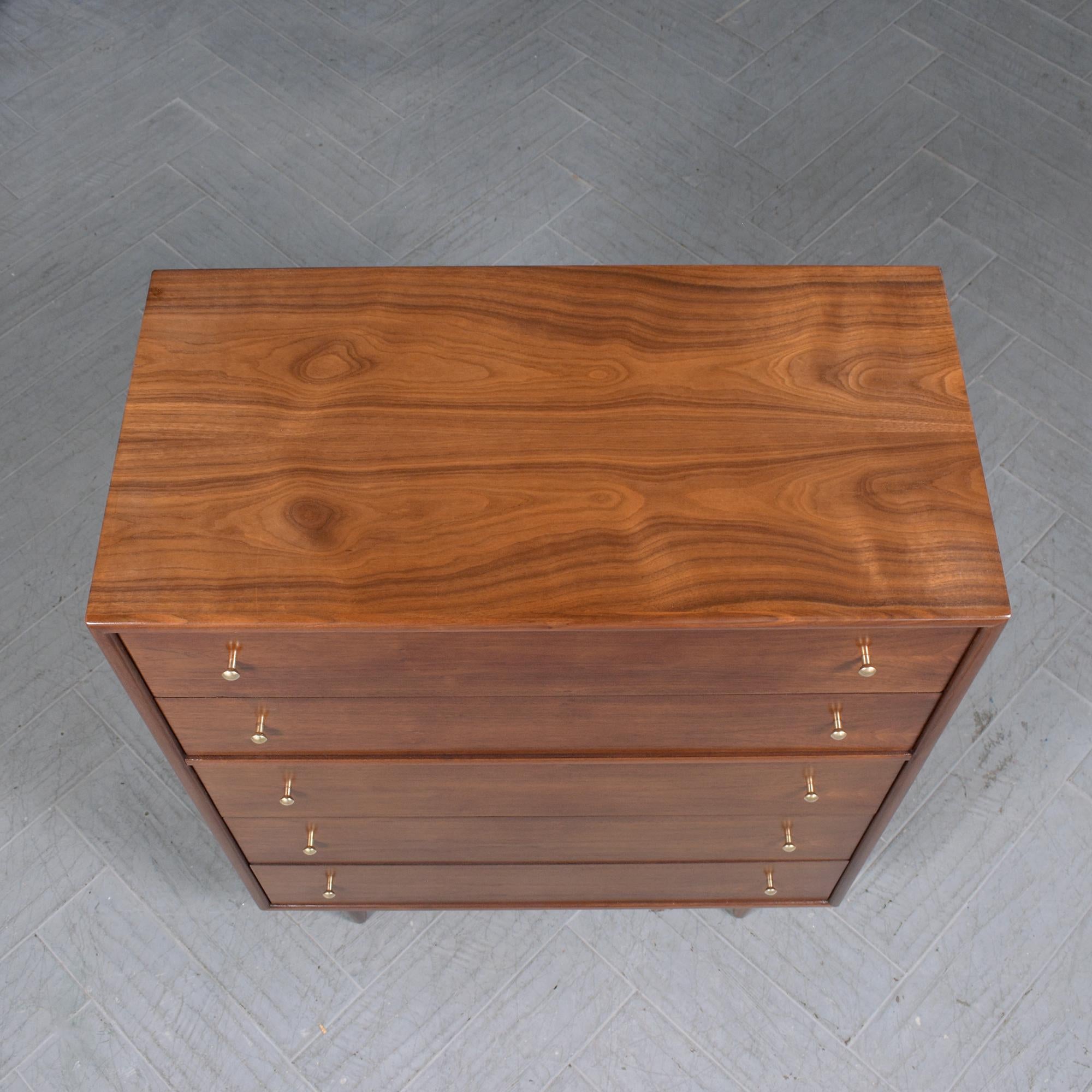 Mid-20th Century Danish Modern Mahogany Dresser: 1960s Craftsmanship Redefined For Sale