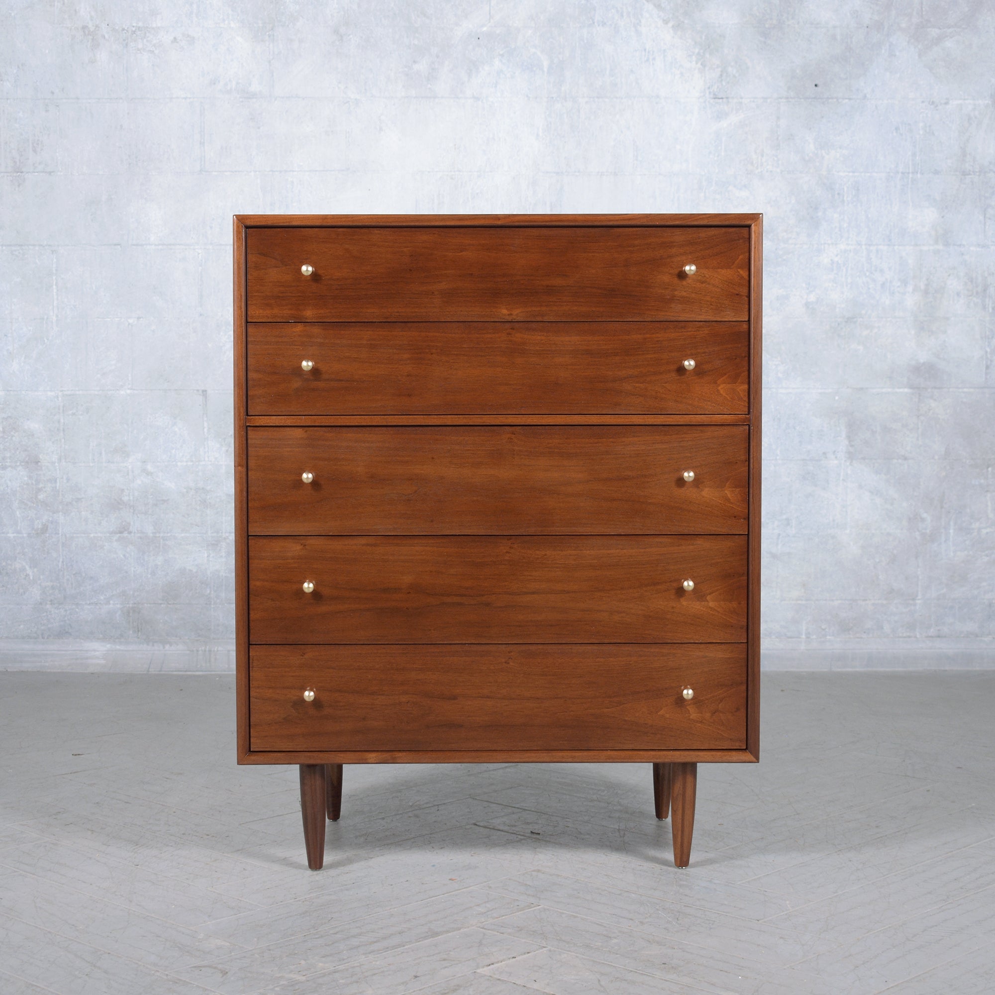 Lacquer Danish Modern Mahogany Dresser: 1960s Craftsmanship Redefined For Sale