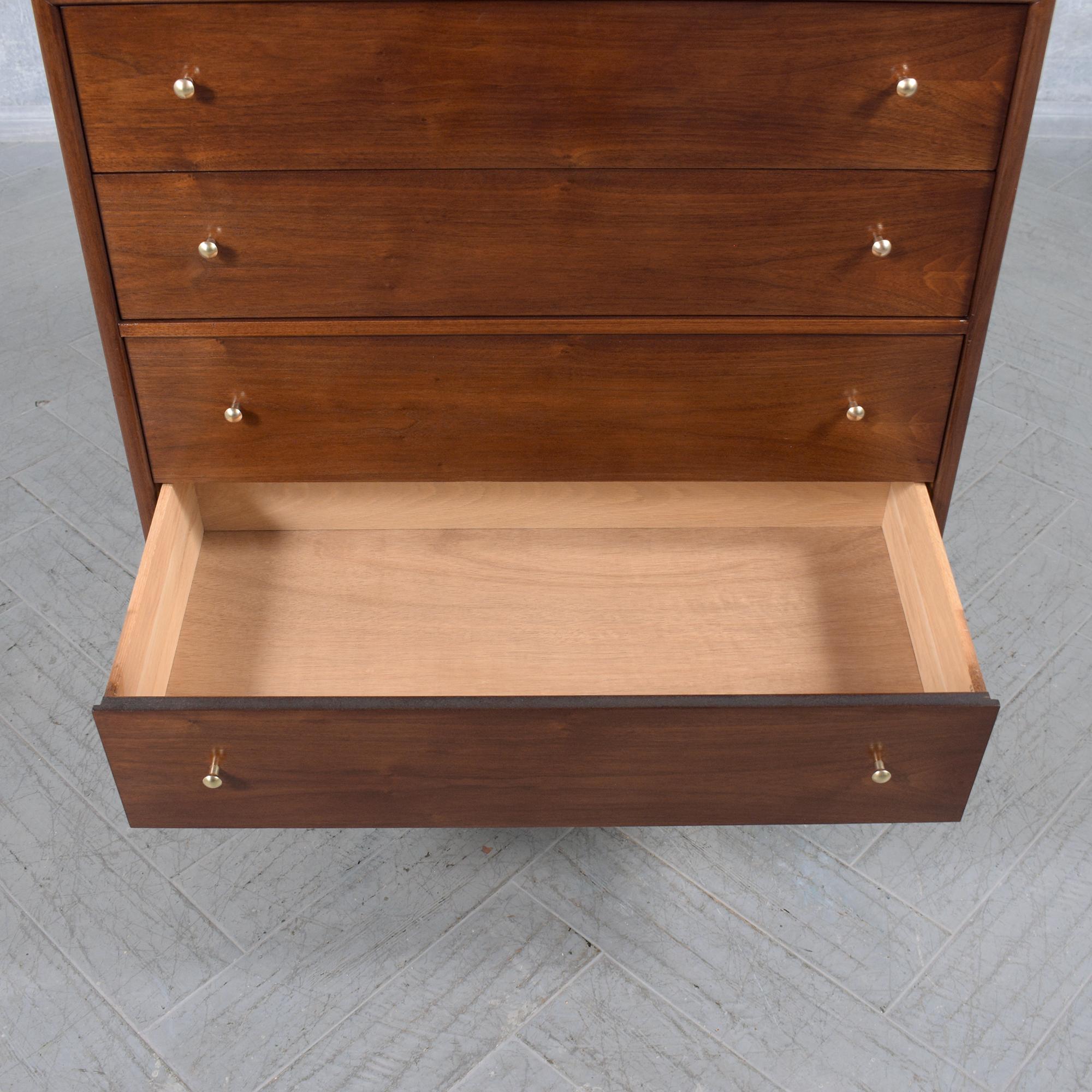 Danish Modern Mahogany Dresser: 1960s Craftsmanship Redefined For Sale 1