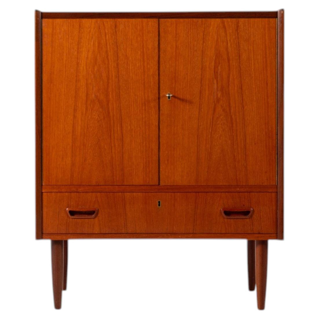 Vintage 1960s Danish Teak Cabinet with Drawer