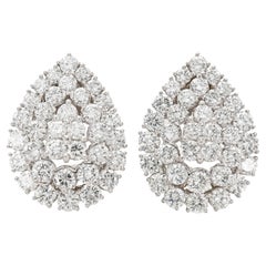 Boucles d'oreilles vintage en diamant de 12.00 carats de David Webb des années 1960