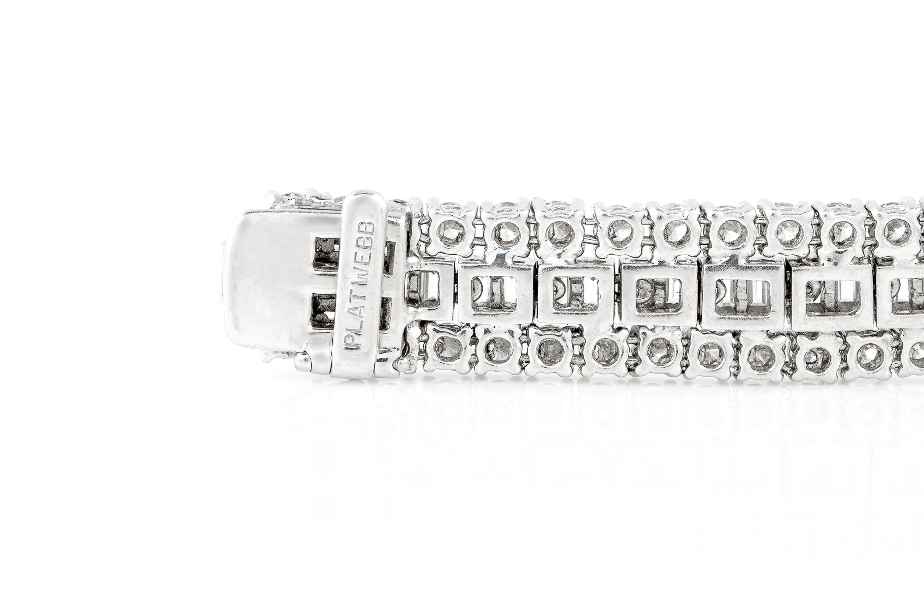 Women's Vintage 1960s David Webb 48.00 Carat Diamond Necklace For Sale