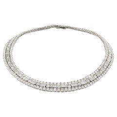 Vintage 1960s David Webb 48.00 Carat Diamond Necklace