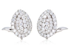 Vintage 1960s David Webb 8.00 Carat Diamond Earrings