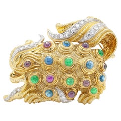 David Webb Broche vintage des années 1960