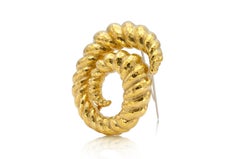 Vintage 1960s David Webb Swirl Brooch