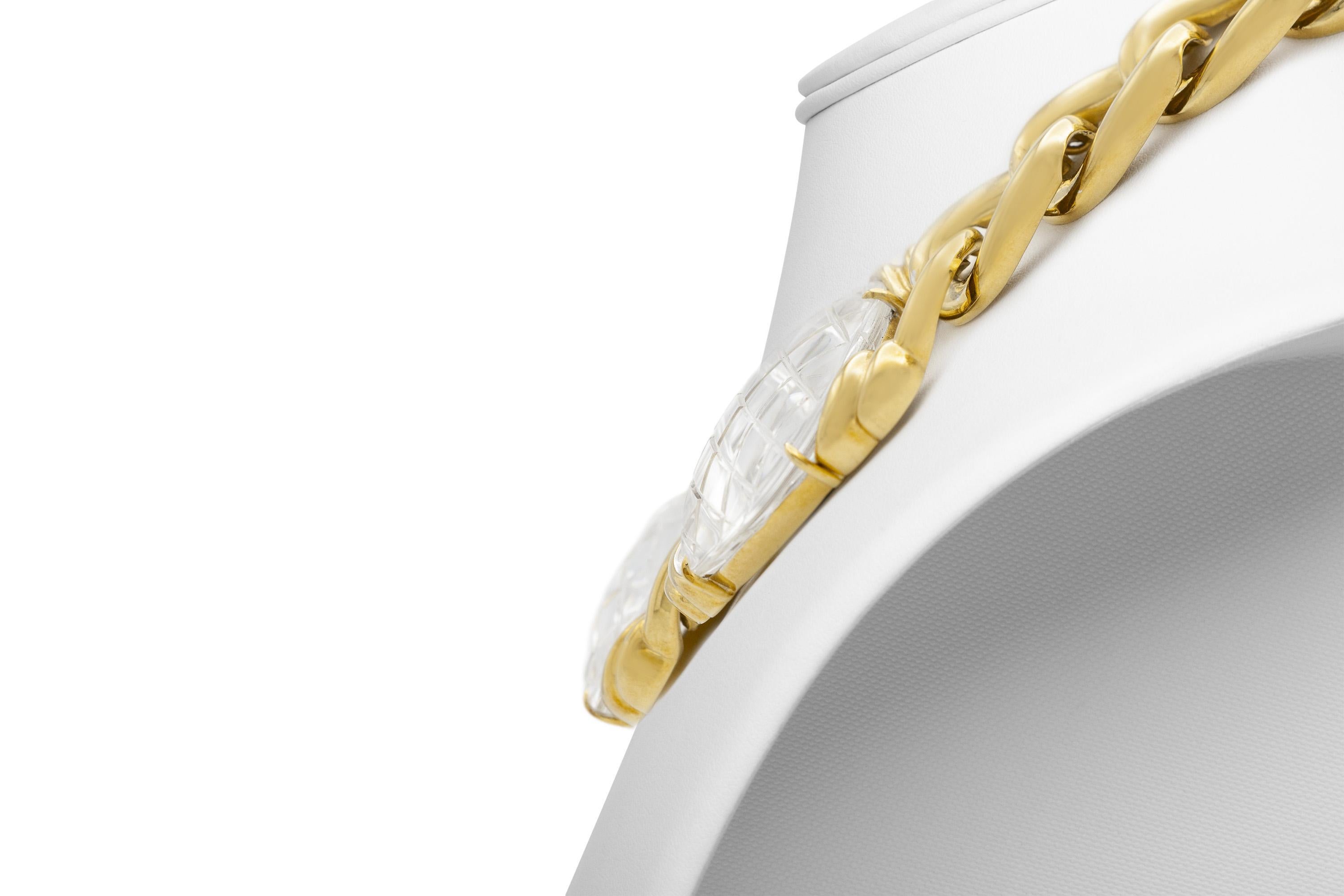 Vintage David Webb 1960 Collana con tre cristalli In condizioni buone in vendita a New York, NY