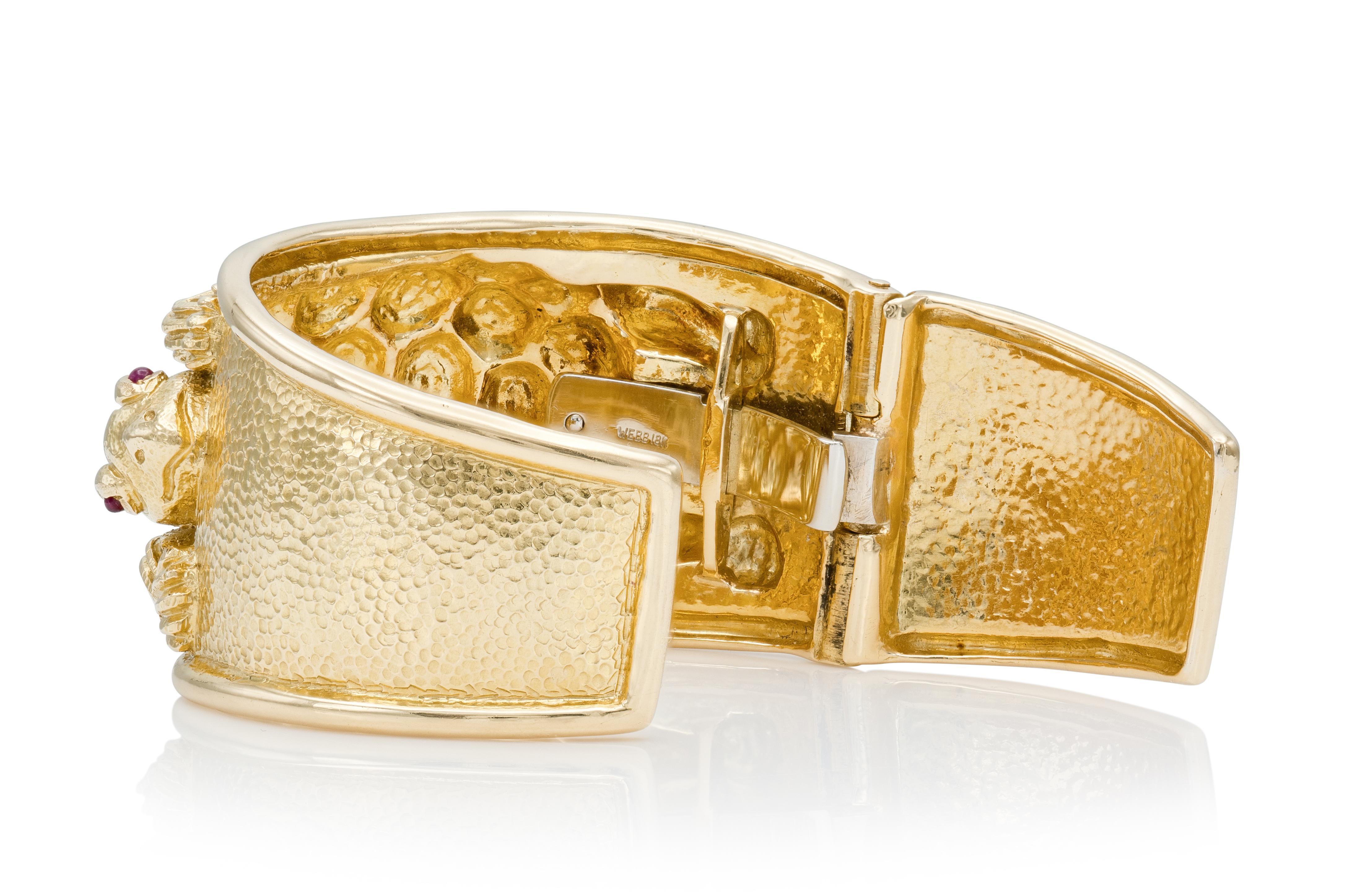Pulsera puño tortuga David Webb vintage años 60 en Bueno estado para la venta en New York, NY