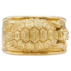 David Webb Manchette tortue vintage des années 1960
