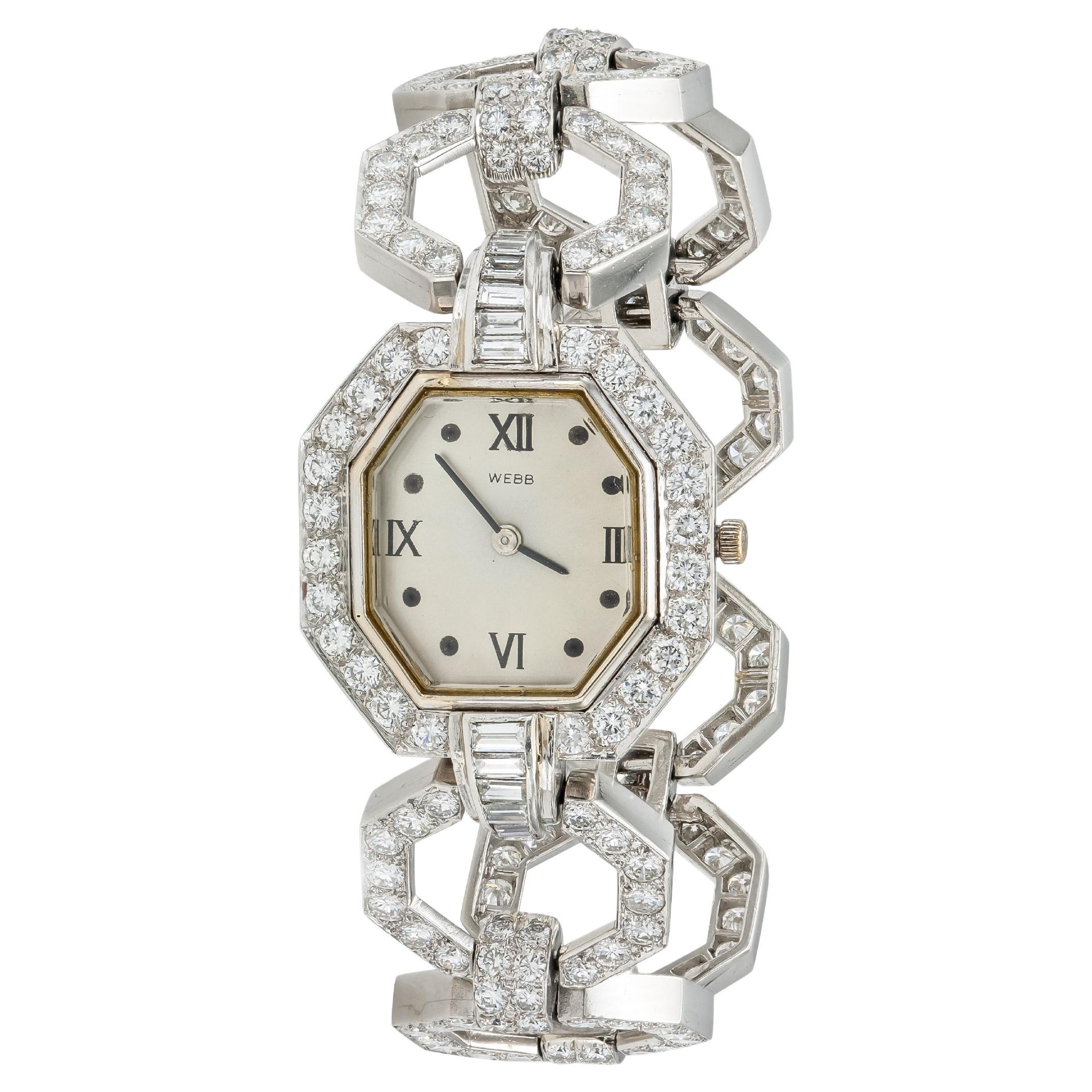Vintage 1960s David Webb 18.00 Carat Diamond Watch