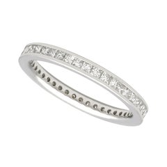 Vintage 1960s Diamond and Platinum Full Eternity Ring