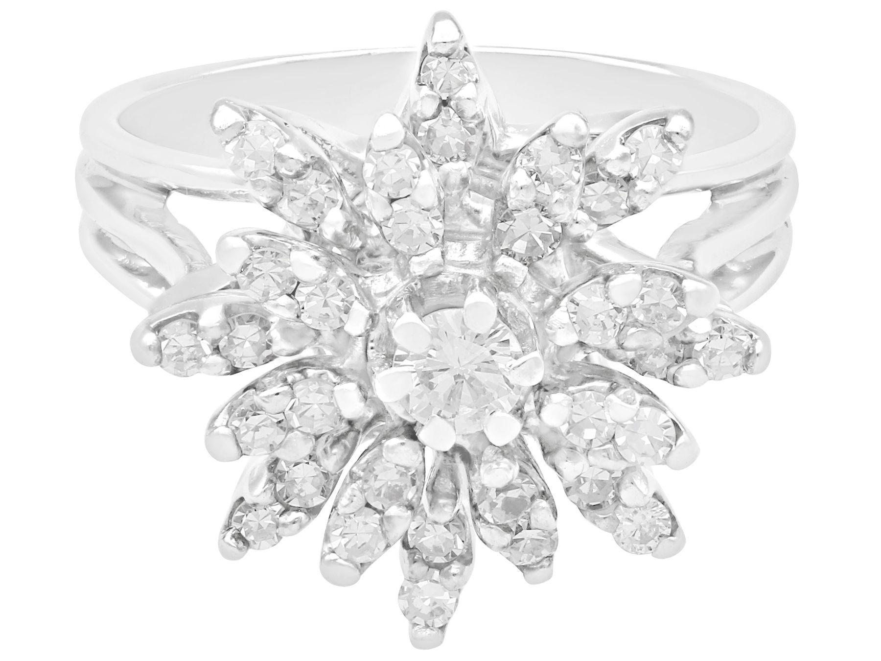 1960s diamond cluster ring
