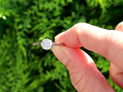Vintage 1960s Diamond and White Gold Solitaire Engagement Ring
