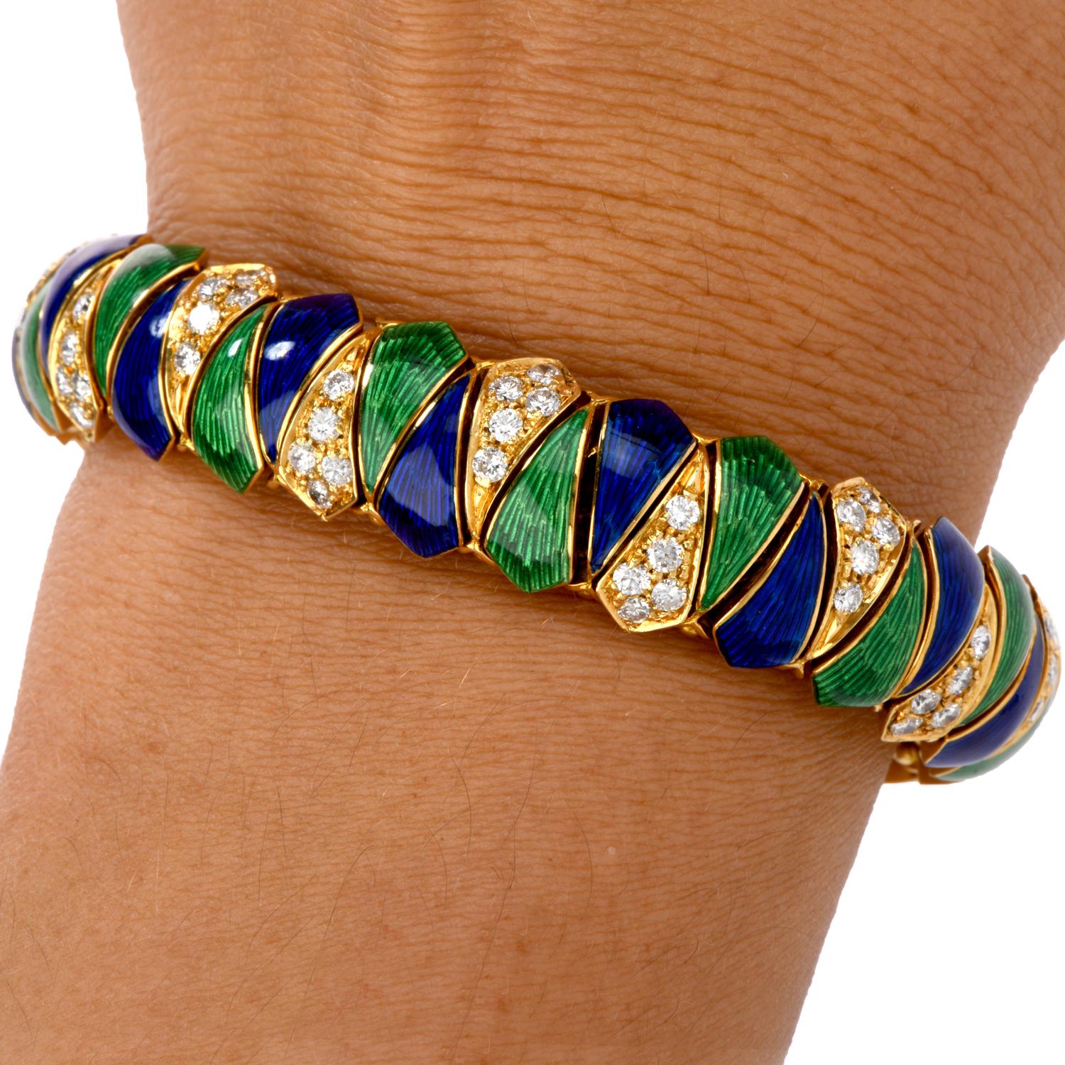 blue and green bracelet