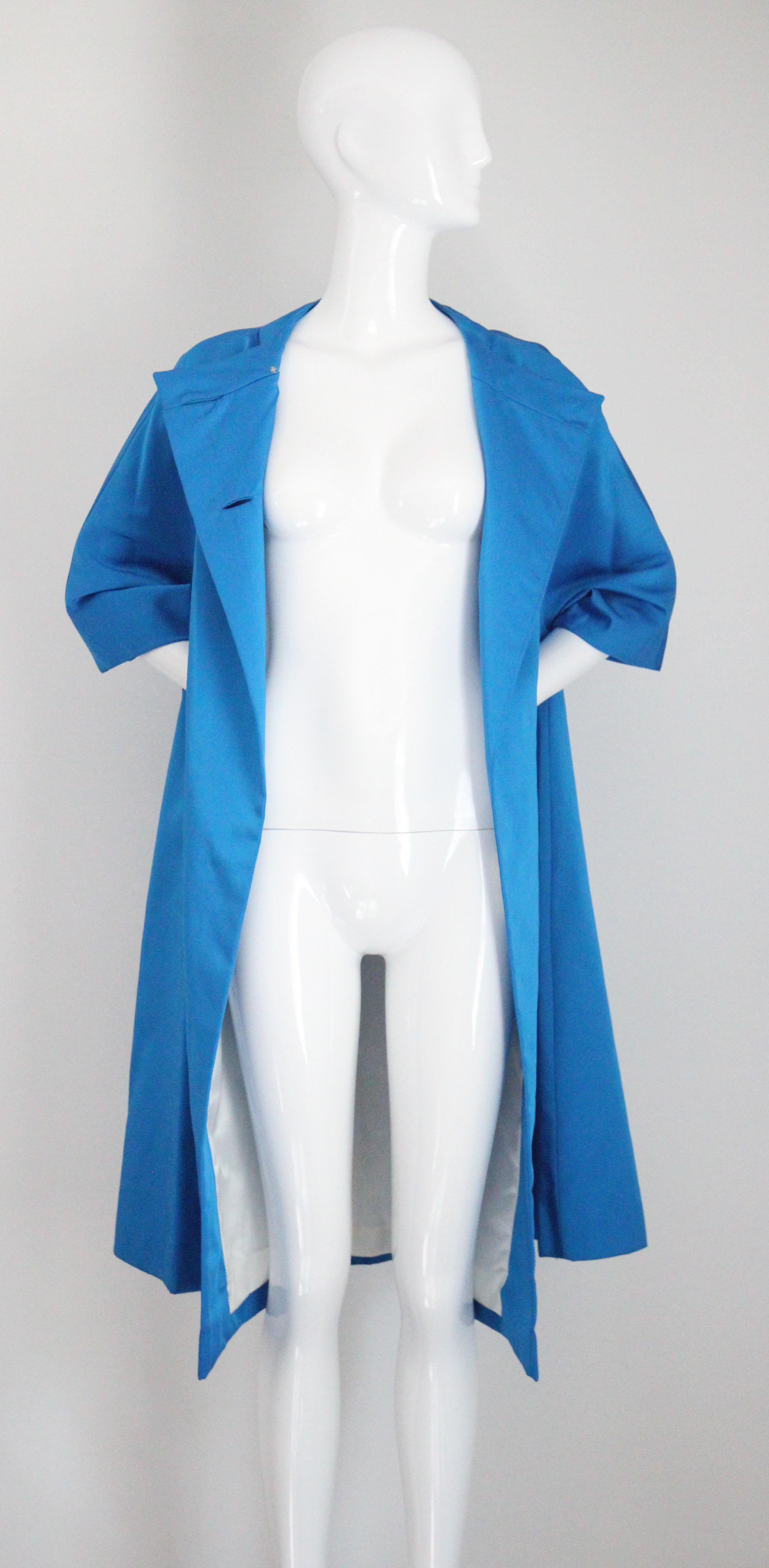 Plumífero vintage azul eléctrico de los años 60 Neiman Marcus UK 10-14 US 6-10 en venta 6