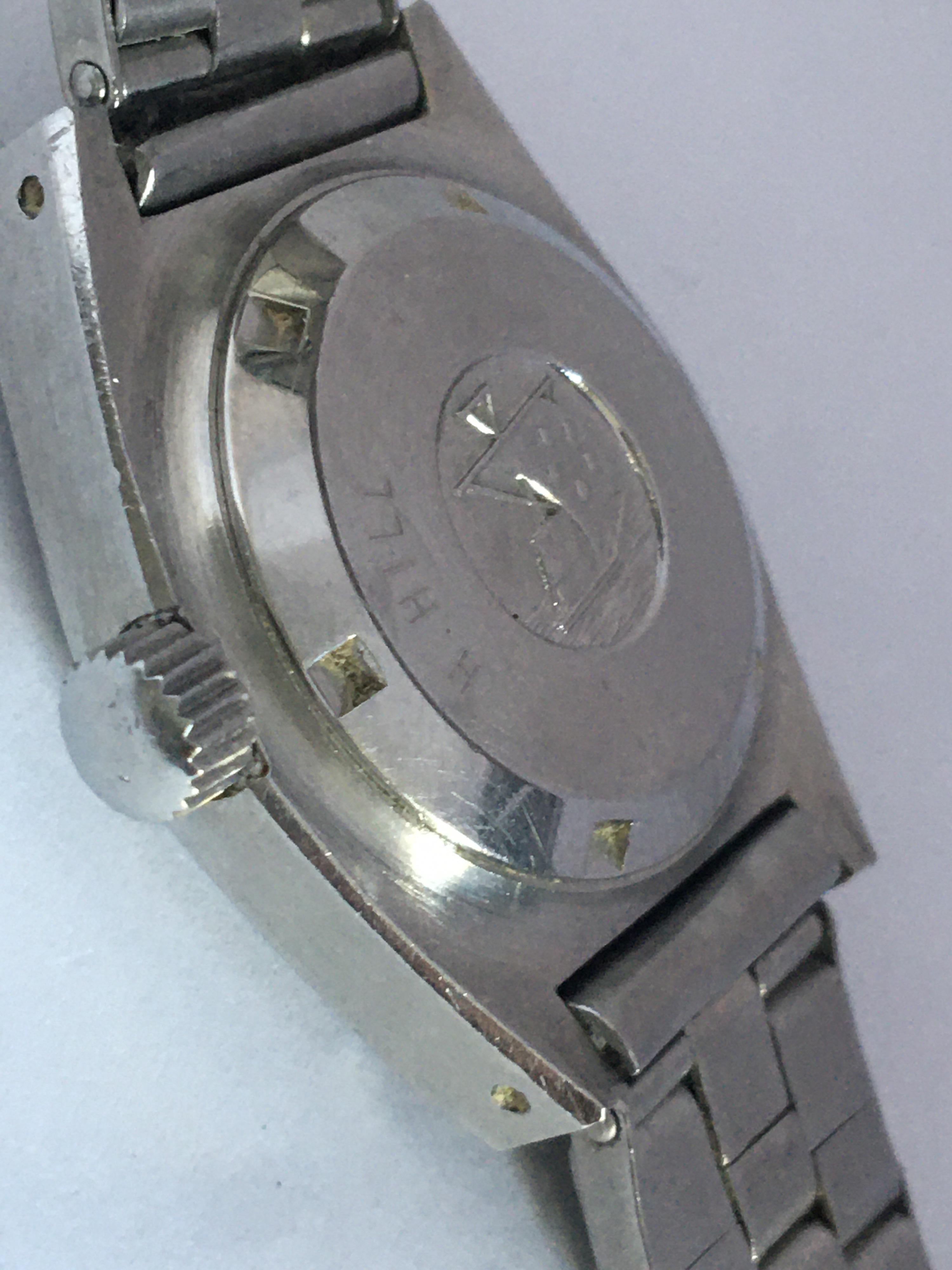 Vintage 1960s Eterna Matic Kon Tiki 20 Date SS Automatic winding Ladies watch For Sale 4