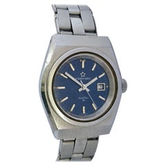 Vintage 1960s Eterna Matic Kon Tiki 20 Date SS Automatic winding Ladies watch