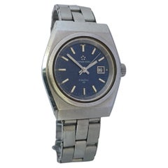 Vintage 1960s Eterna Matic Kon Tiki 20 Date SS Automatic winding Ladies watch