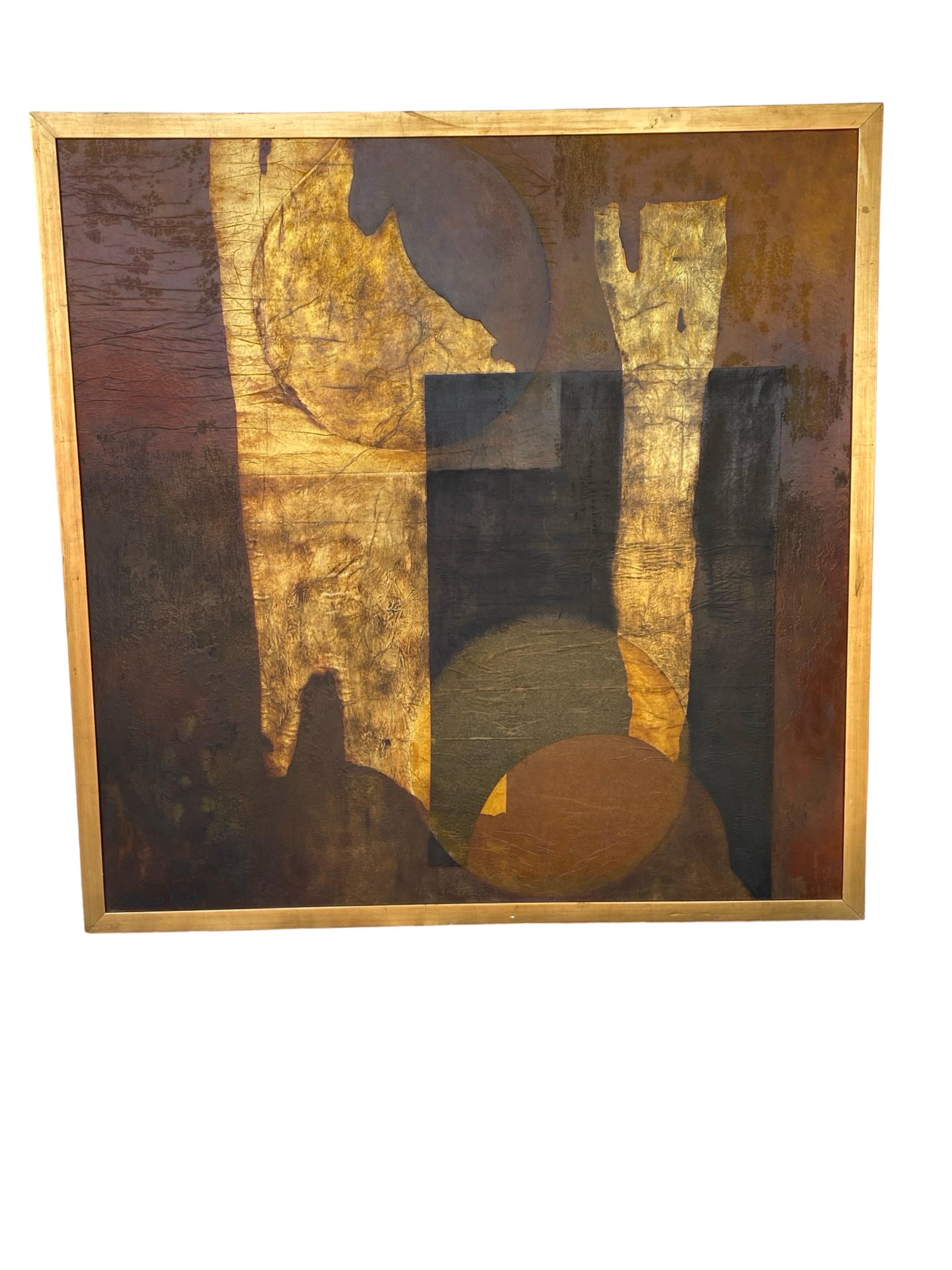 Vintage 1960s Exhibition Large Original Abstract Award Winning Female Artist 2