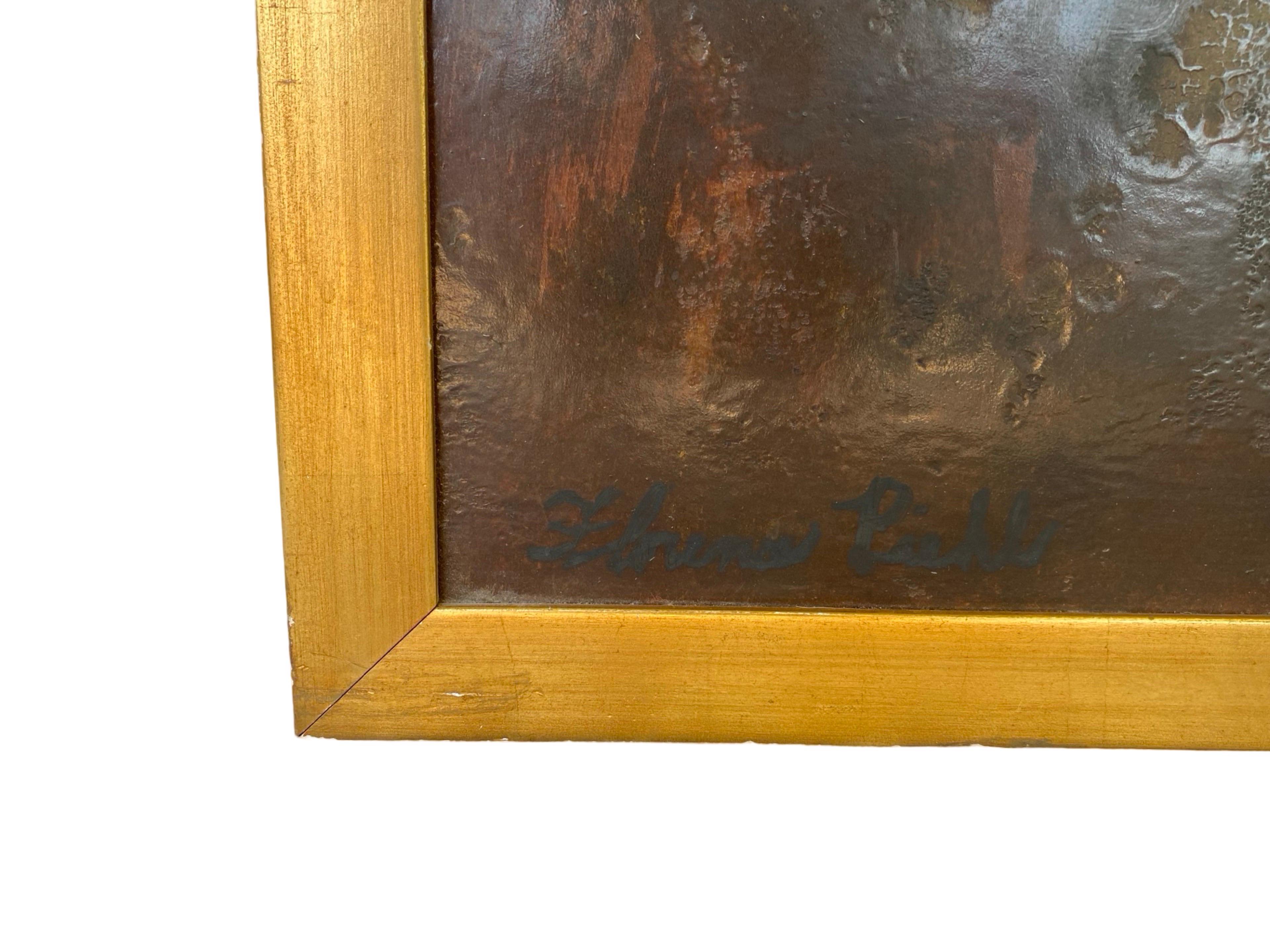 Mid-Century Modern Vintage 1960s Exhibition Large Original Abstract Award Winning Female Artist