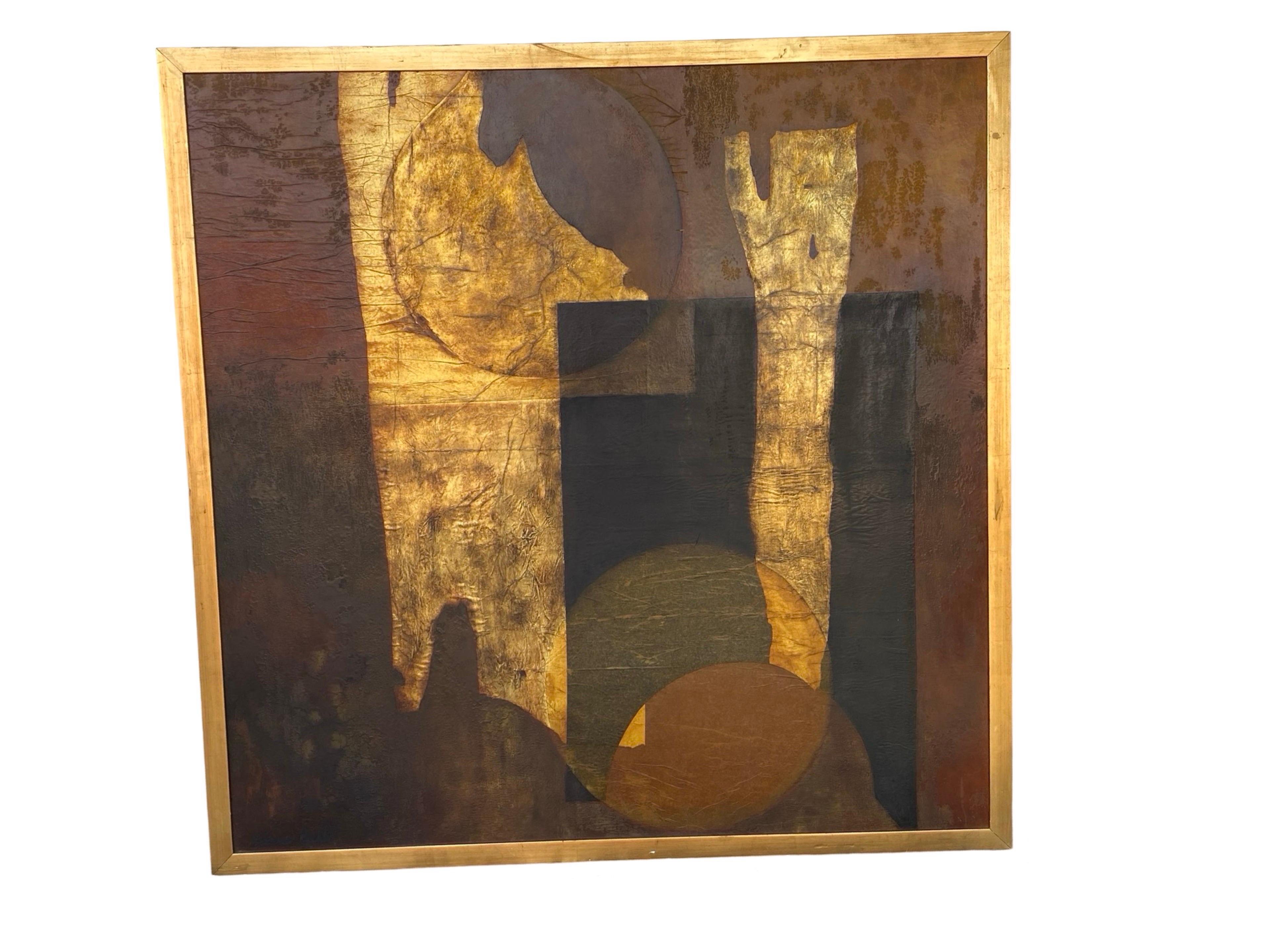American Vintage 1960s Exhibition Large Original Abstract Award Winning Female Artist