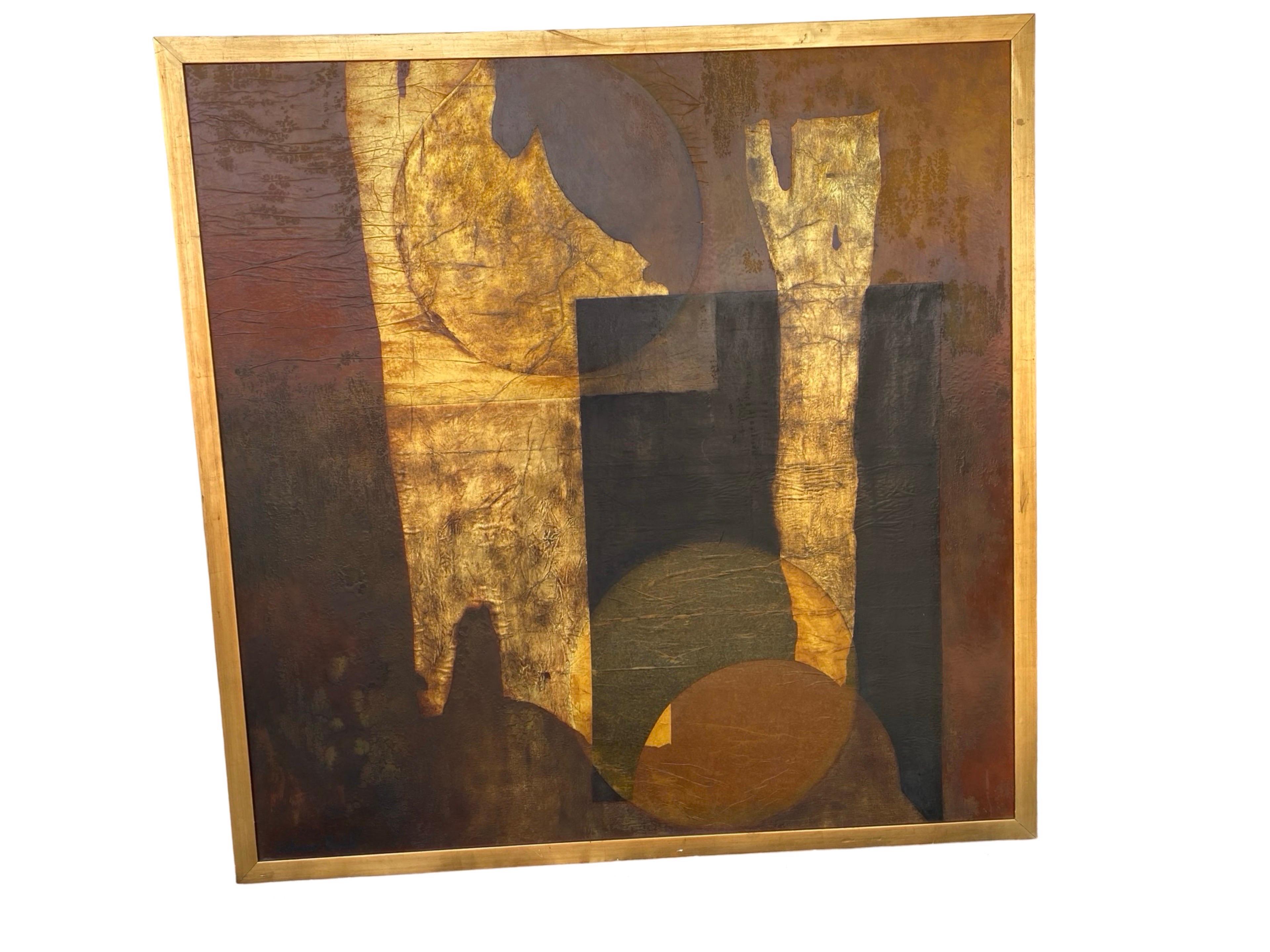 Vintage 1960s Exhibition Large Original Abstract Award Winning Female Artist 1