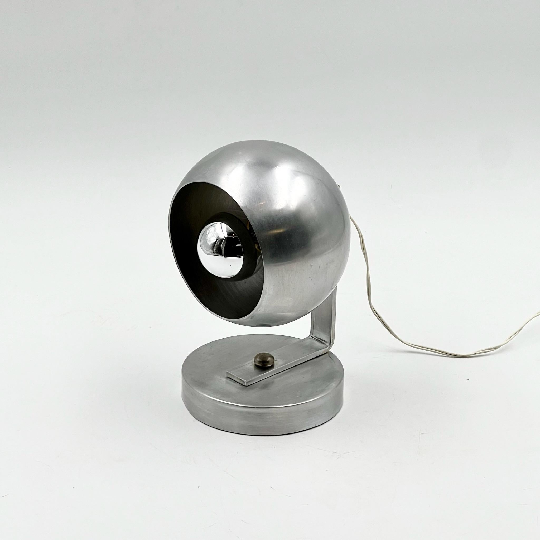 Vintage 1960s Eyeball Table Lamp - MCM Design Italian Lighting In Good Condition In San Benedetto Del Tronto, IT