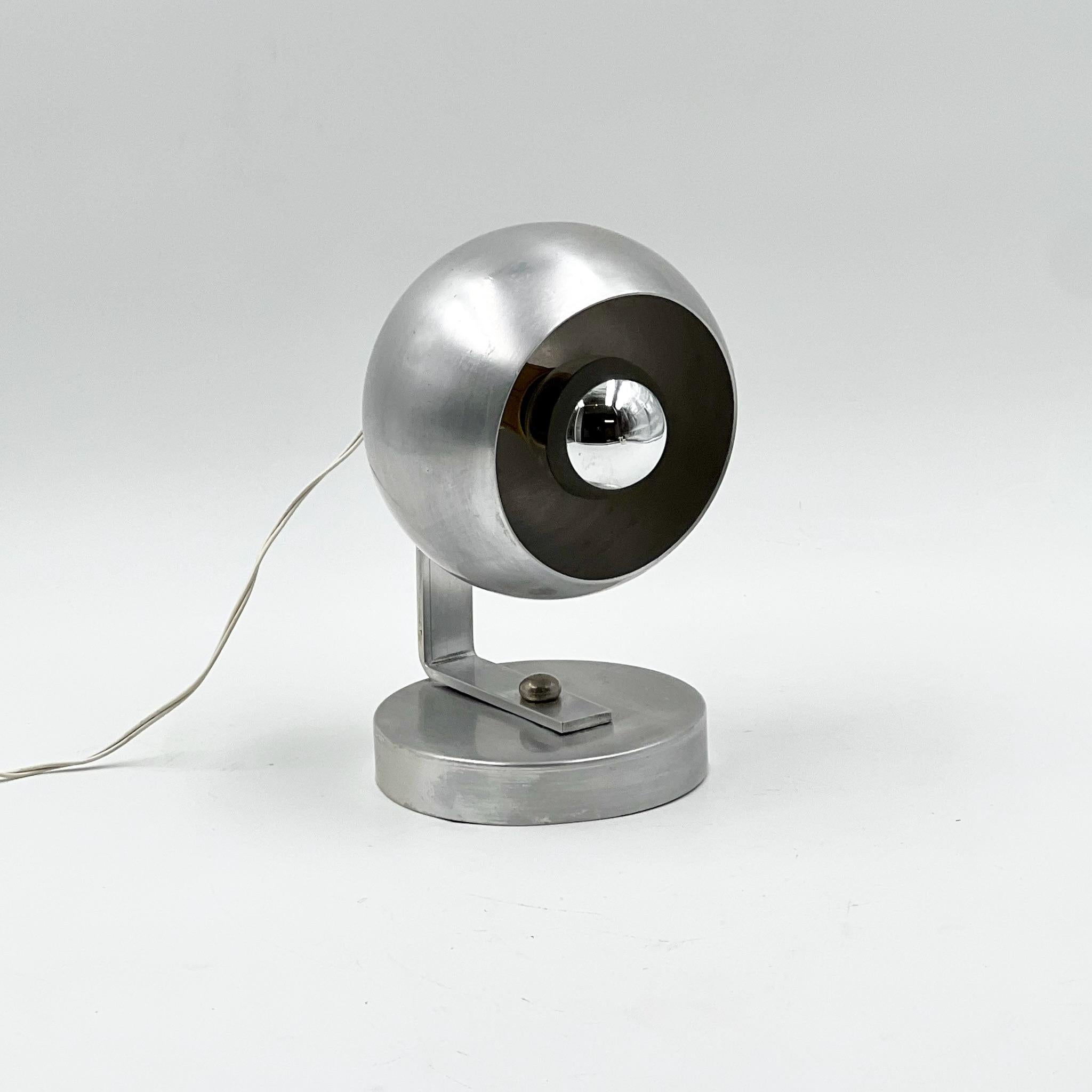 Vintage 1960s Eyeball Table Lamp - MCM Design Italian Lighting 1