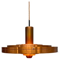 Vintage 1960s  Fibonacci Pendant in Copper By Sofus Frandsen for Fog And Mørup