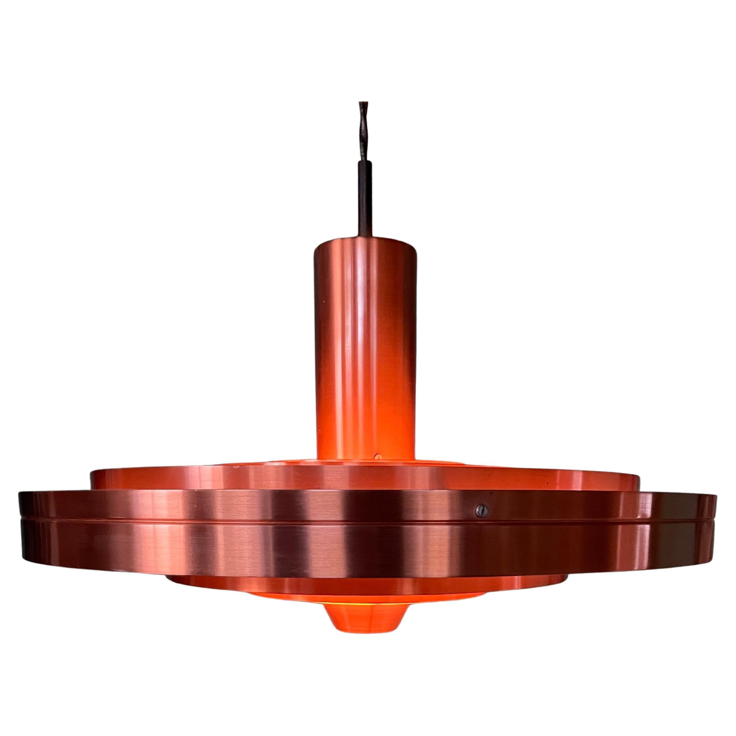 Vintage By 1960er Jahre  Fibonacci-Hängeleuchte aus Kupfer von Sofus Frandsen für Fog 
Mørup im Angebot