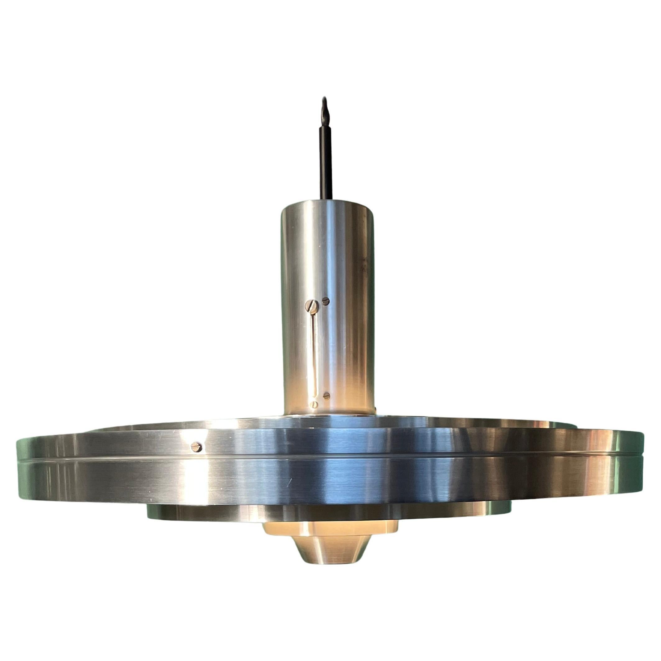 Vintage 1960s  Fibonacci Pendant in Aluminum By Sofus Frandsen for Fog And Mørup