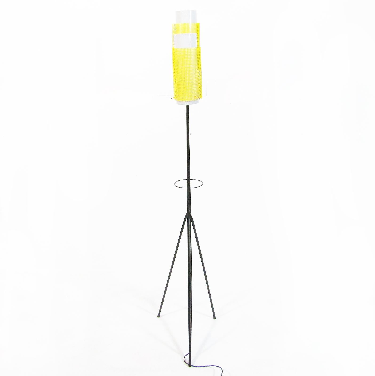 20th Century Vintage 1960s French Lovers Modernist Floor Lamp Attrib. Mathieu Mategot For Sale