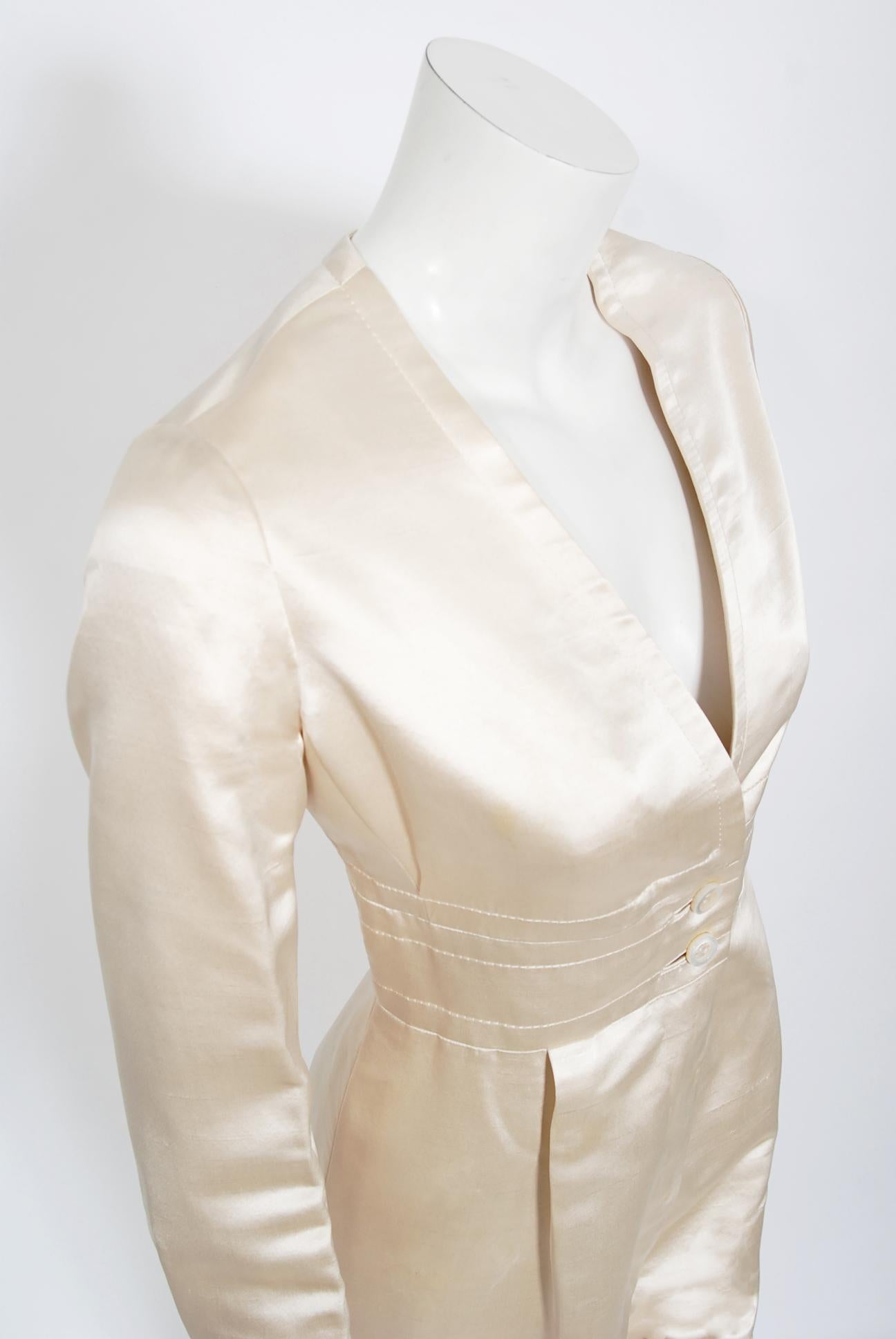 ivory silk jumpsuit