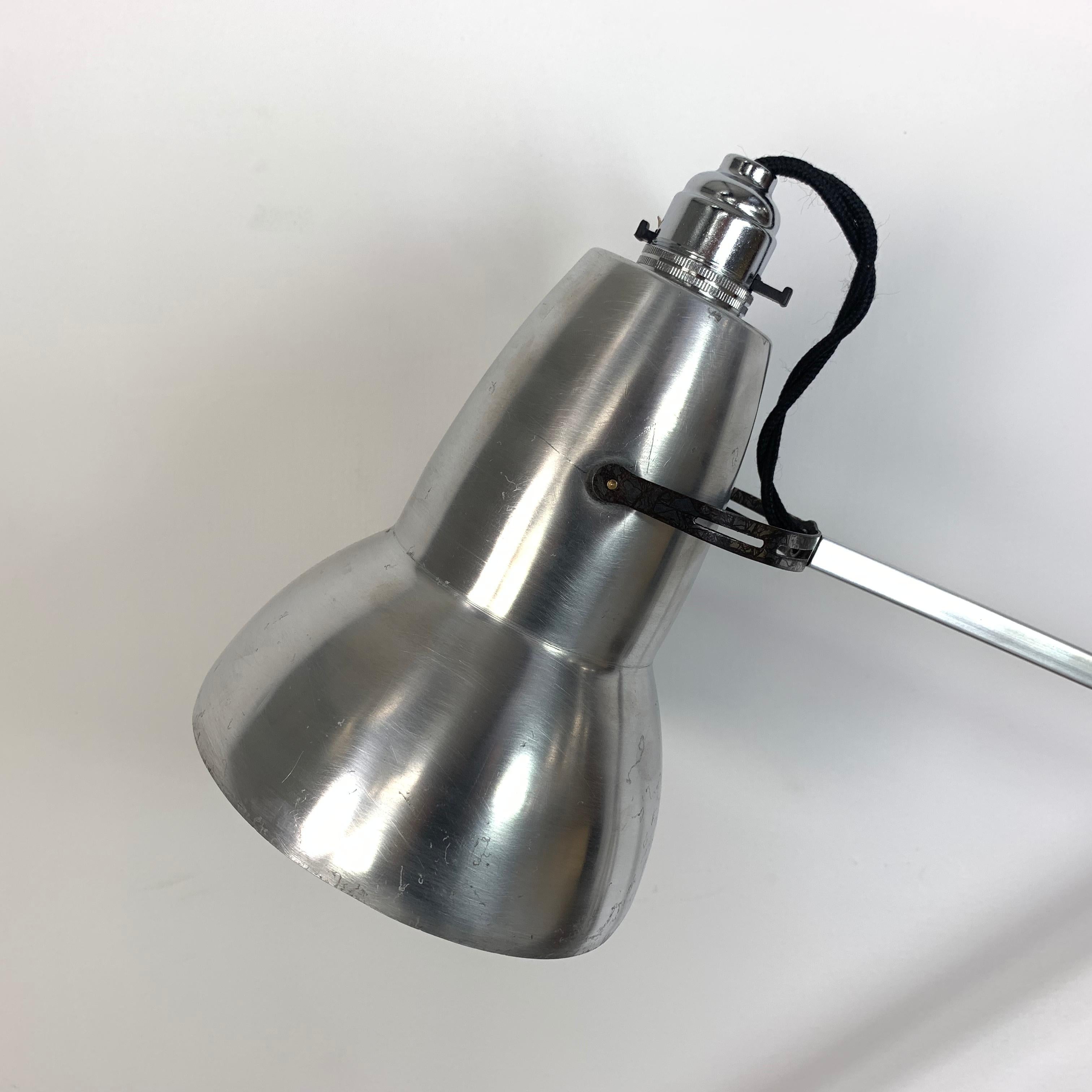 20th Century Vintage 1960s George Carwardine for Herbert Terry Stripped Anglepoise Lamp For Sale