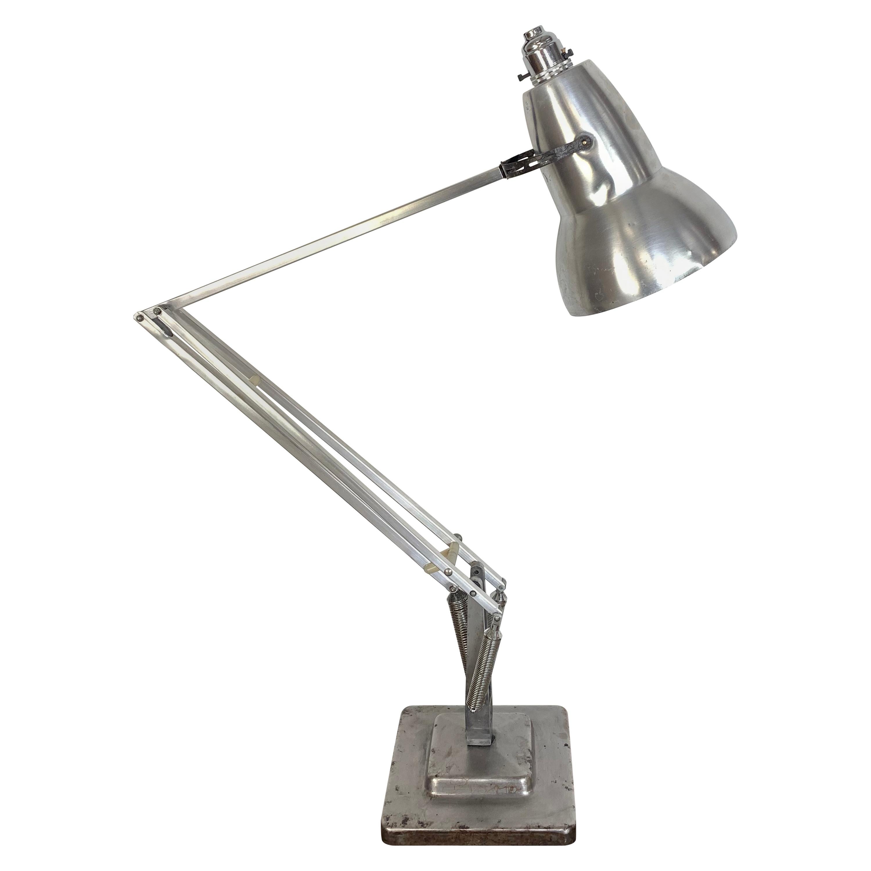 Vintage 1960s George Carwardine for Herbert Terry Stripped Anglepoise Lamp For Sale