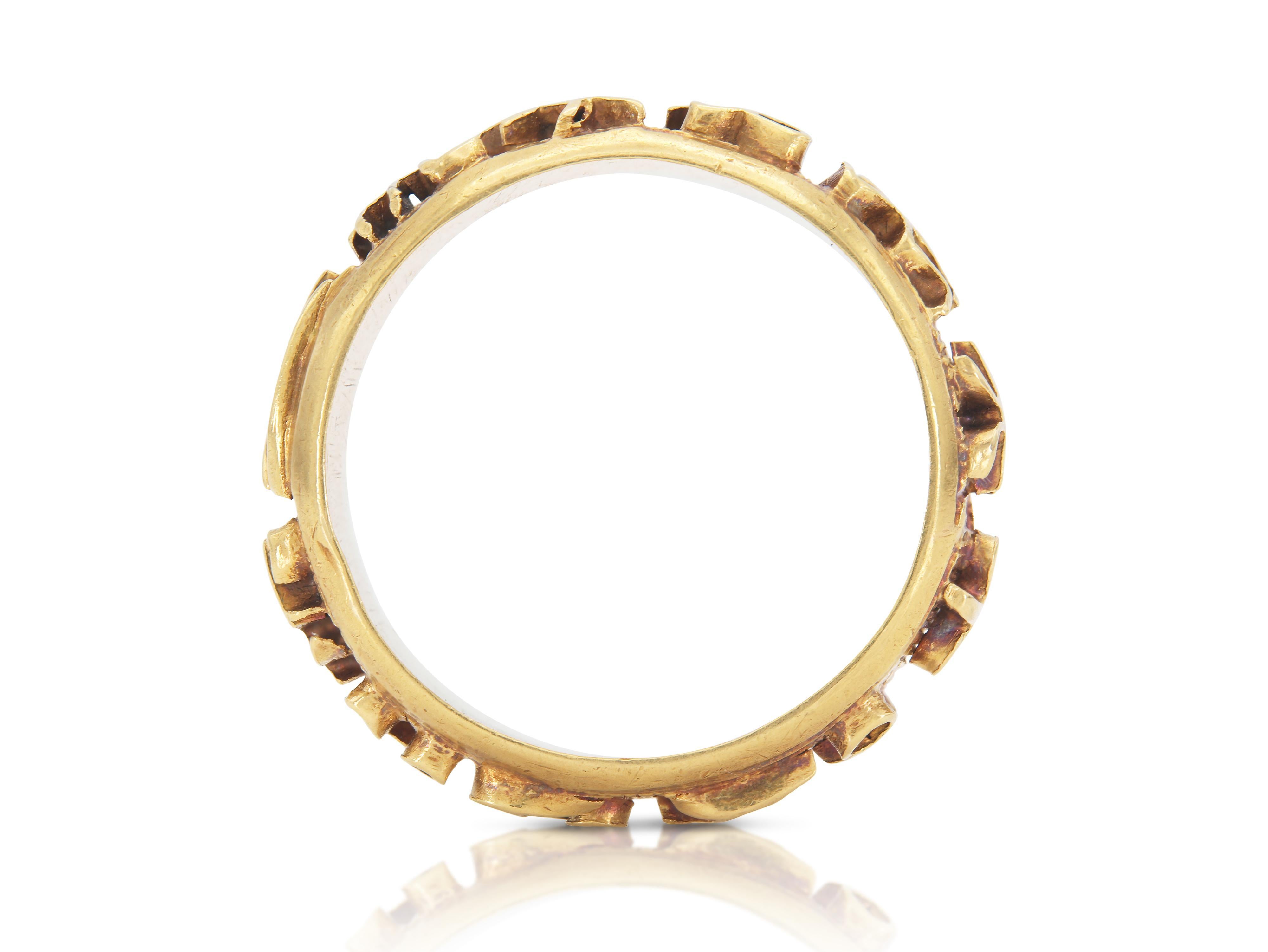 Donna Fascia Zodiac d'epoca 1960 in oro e smalto in vendita