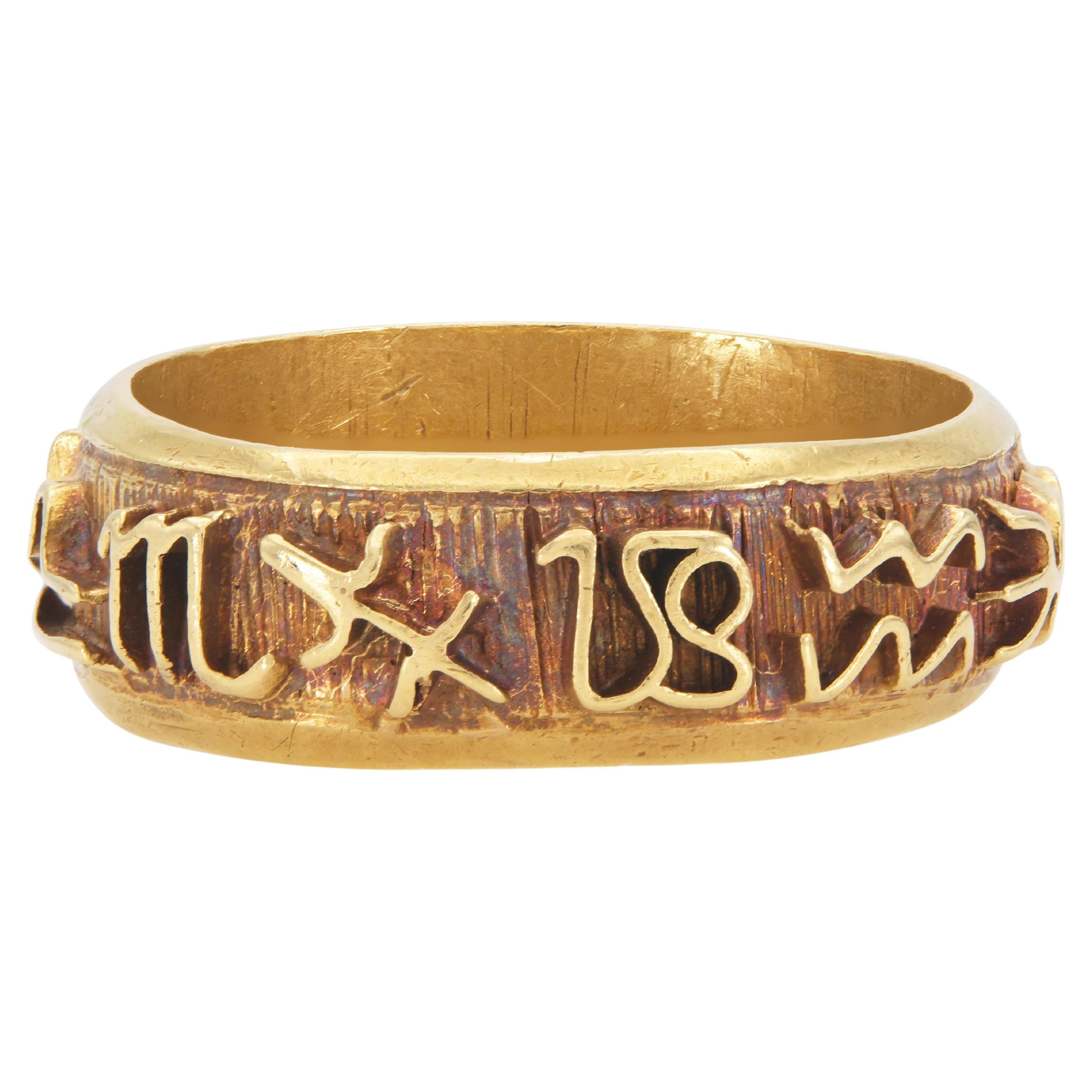 Fascia Zodiac d'epoca 1960 in oro e smalto in vendita